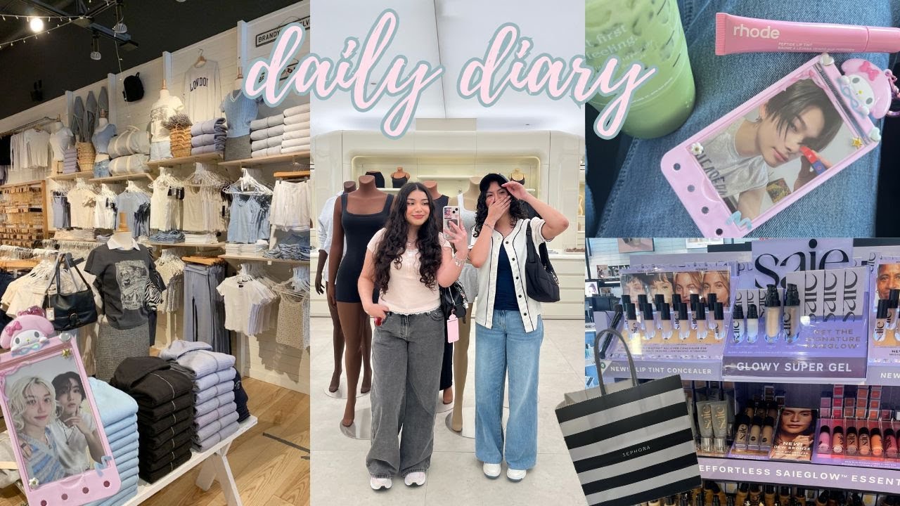 daily diary 💌 SKZ outfit shopping, friend hangouts, retail therapy + haul