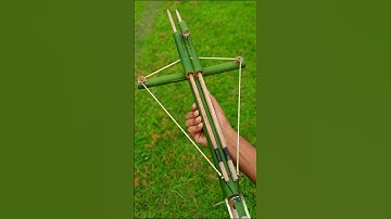 Bamboo creations with new Crossbow  #Bambooart #Diy #Slingshots #Idea #Bamboo
