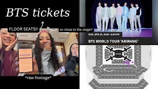 Download Lagu WE GOT FLOOR SEATS FOR BTS CONCERT!!💜*we won the ticketmaster war*  MP3