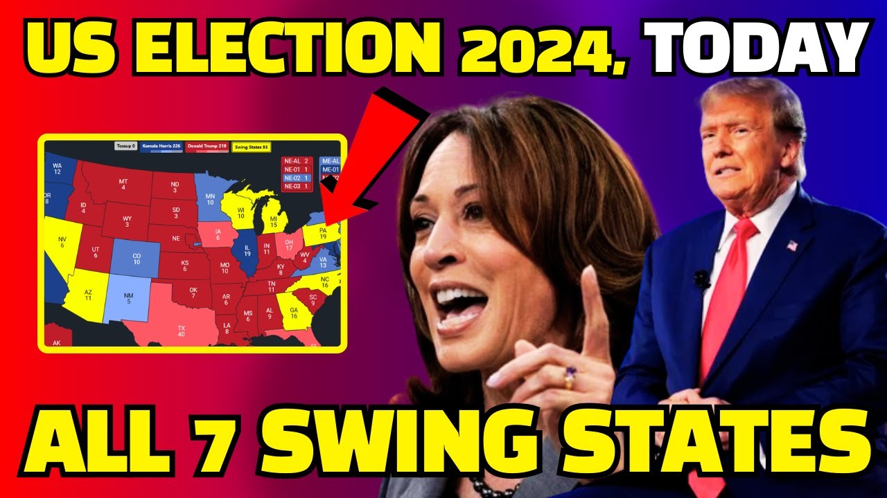 US Election 2024 DETAILED Polls Analysis of 7 Swing States on the Map