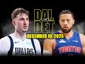 Dallas Mavericks Vs Detroit Pistons Full Game Highlights December 18 2025 NBA Season