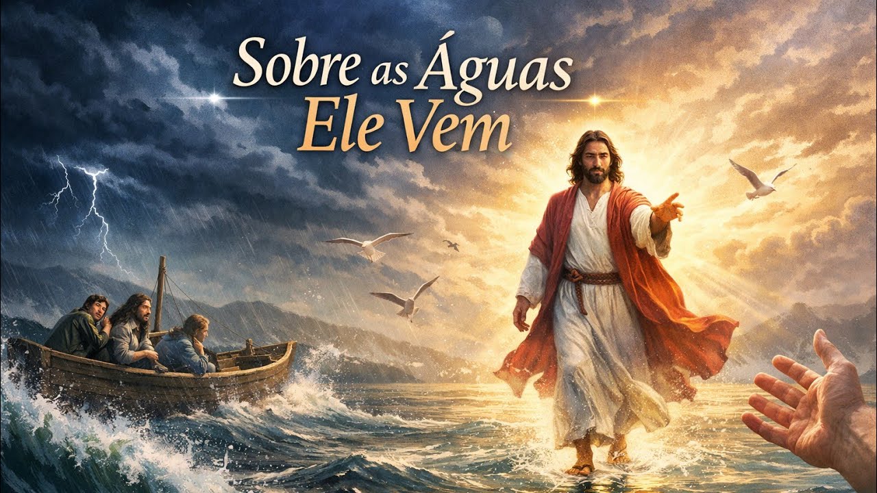 Música Sobre as Águas Ele Vem.