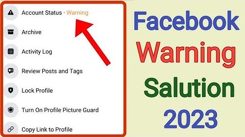 Facebook Account Warning Problem Solved In 1 Minutes (2024) | Facebook Account Warning Remove