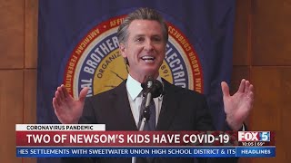 Two Of Gov. Newsom's Children Test Positive For COVID-19