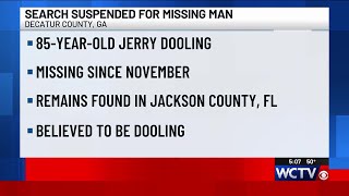Search suspended for missing Decatur County man after remains believed to be found in Jackson Cou...