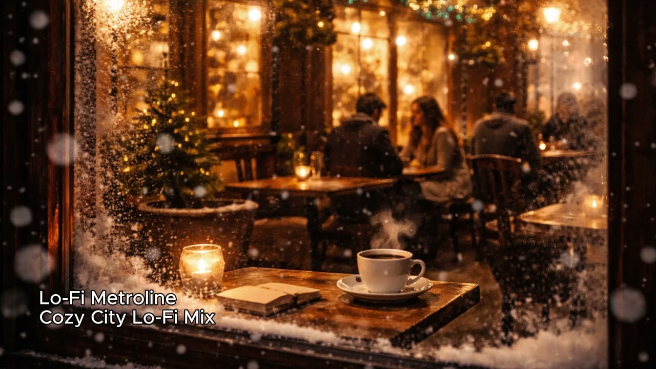 Cozy City Lo-Fi – Café Windows, Snowfall & Late Night Calm (Lo-Fi Mix) Chill & Focus Beats