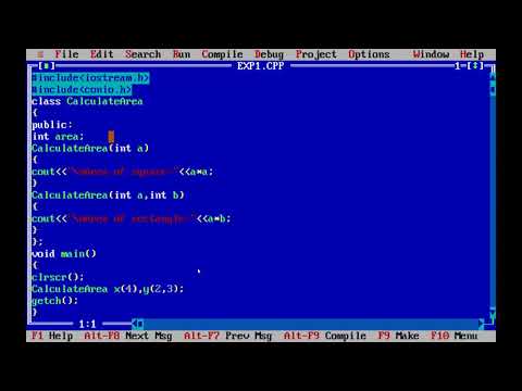 Program for Constructor Overloading in C++