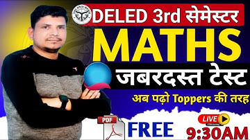 Deled 3rd semester math class /deled third semester math class /deled 3rd semester math