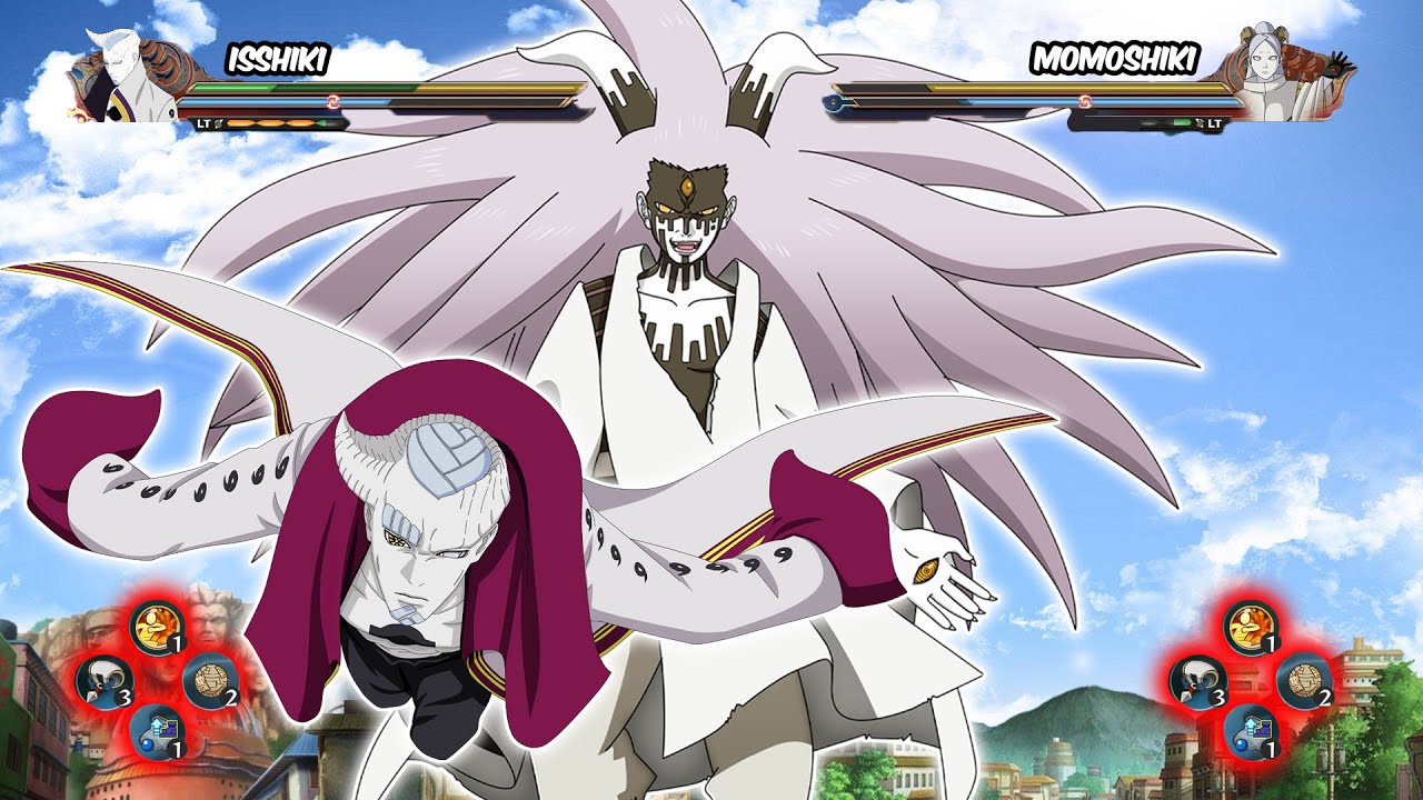 ISSHIKI OVERPOWER VS MOMOSHIKI OVERPOWER | Naruto Storm 4 MOD - YouTube