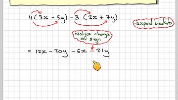 Expanding brackets and collecting together like terms 01