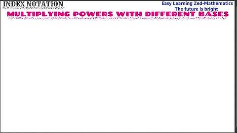 Multiplying powers with different base