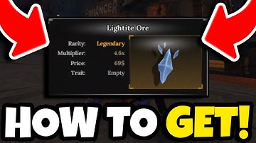 HOW TO GET LIGHTITE ORE IN THE FORGE! (ROBLOX)
