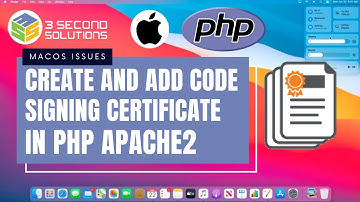 Create and Add a Code Signing Certificate Apache2 PHP MacOS