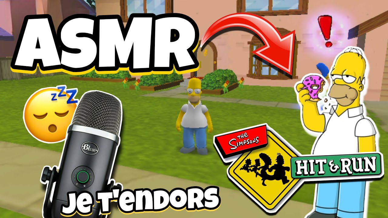 ASMR Français • CHUCHOTEMENTS INTENSES AVEC LE BLUE YÉTI SUR LES SIMPSONS HIT AND RUN 😴