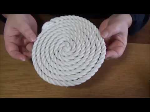 簡単 ロープで鍋敷き作り Youtube