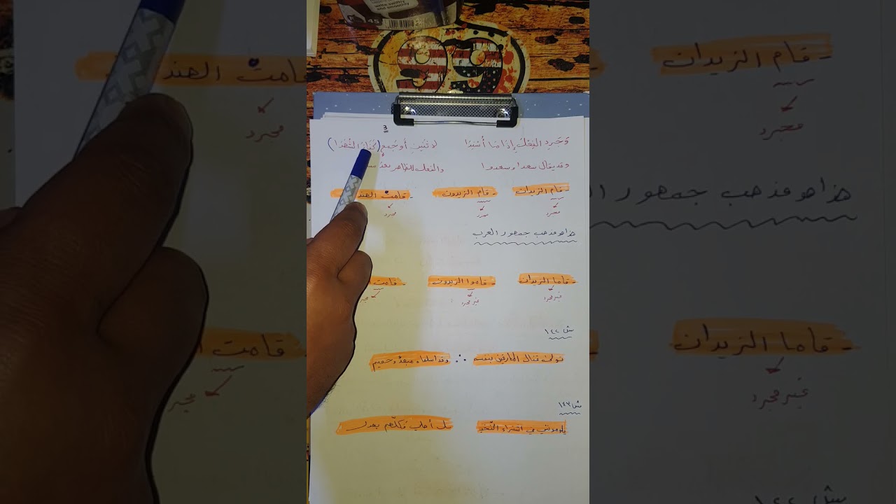 تكملة باب الفاعل (لغة أكلوني البراغيث)