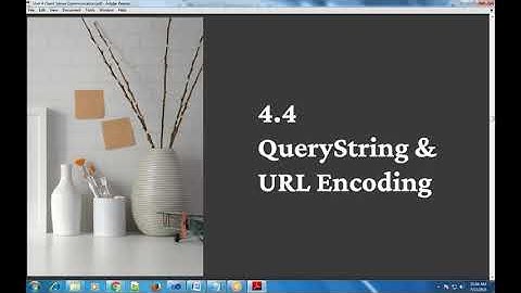 ASP.NET Lecture 18 (1) - QueryString | URL Encoding | Client side state Management | Example | Hindi