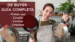 De Buyer  Sartén de hierro mineral  Primer uso, curado, limpieza, cocinar... |  rootsandcook