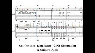 Lion Heart - Girls' Generation (2 Guitars Duet) Tabs