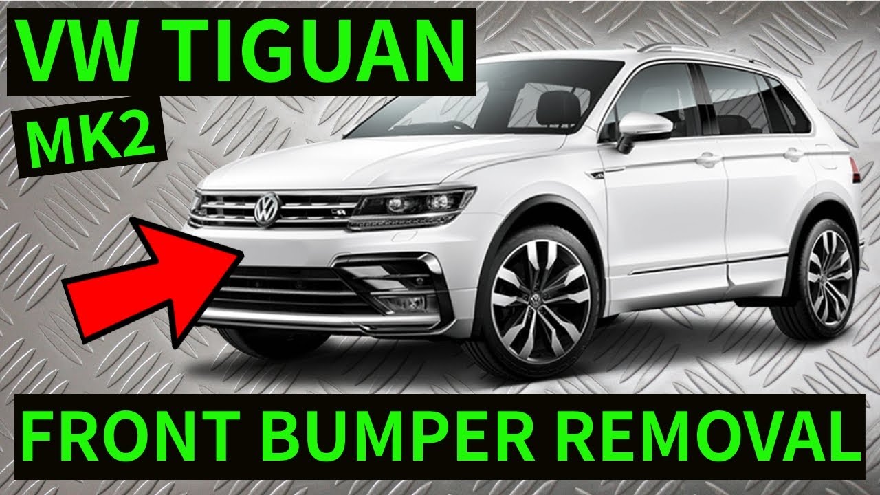 VW TIGUAN MK2 - How To Remove Front Bumper Removal Replacement 