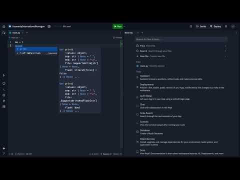 How to use REPLIT and variables in python !!!