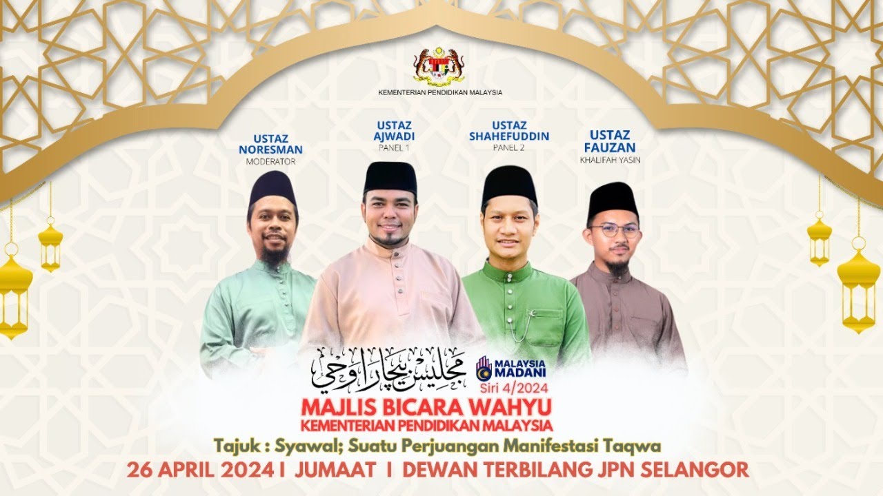 MAJLIS BICARA WAHYU (MBW) KEMENTERIAN PENDIDIKAN MALAYSIA SIRI 4, TAHUN 2024/1445H