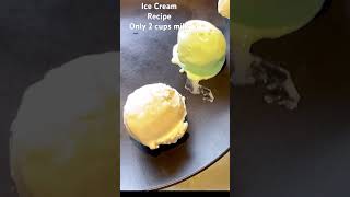 सिर्फ़ २ कप दूध से | Vanilla Ice Cream #food #shorts #icecream #foodreview