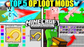 🤑 Top 5 Op Loot Mod For Minecraft Pocket Edition (1.19+) | BEST Minecraft MODS