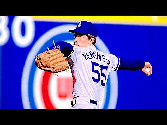 New York Mets' pitcher Orel Hershiser wears his Mercury Mets