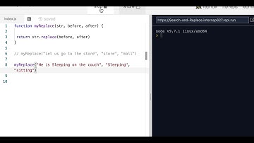 Intermediate Algorithm Scripting: Search and replace