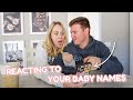 reacting to your BABY NAME ideas for baby girl #3!