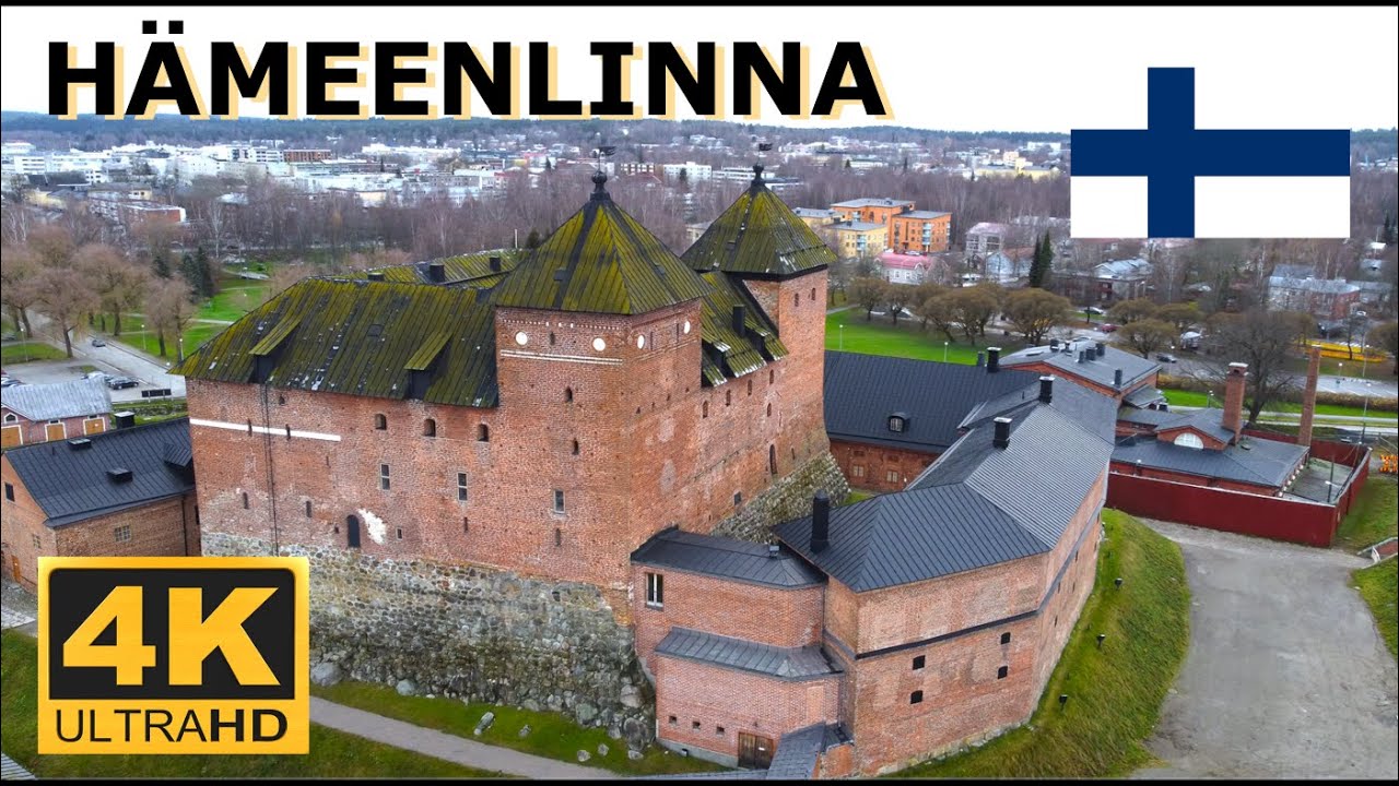 Hämeenlinna, Finland 🇫🇮 | Drone footage in 4K