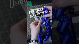 Making a Möbius braid using 9/16” ribbons #homecomingmums #mobiusbraid