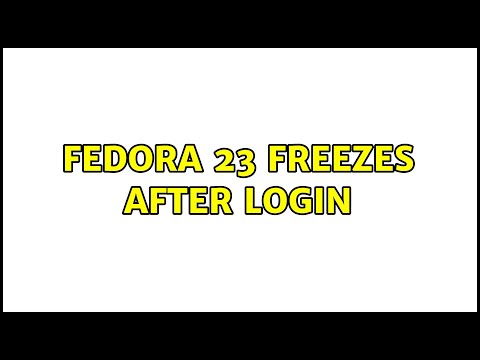 Fedora 23 Freezes after login (2 Solutions!!)