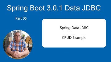Spring Boot 3.0.0 Tutorial - Data JDBC Create a CRUD API