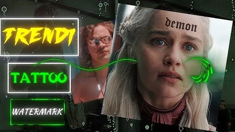 How To Make Trendi Tattoo Watermark in Alight Motion Tutorial || Easy Way To Learn 🥶