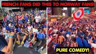 French Fans HILARIOUSLY Copy Norway’s Viking Row! Watch Norway Fans Reaction! 😂😂