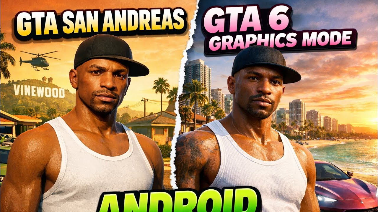 Gta San Andreas GTA6 Graphic Mod Pack Download link 🔗 working all device 