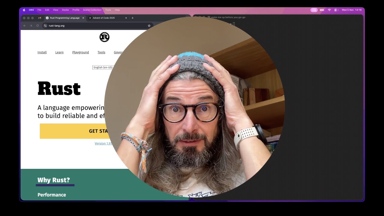 Video Editor Project Rust How I set up a Rust project for Advent of Code - Part 1 - YouTube