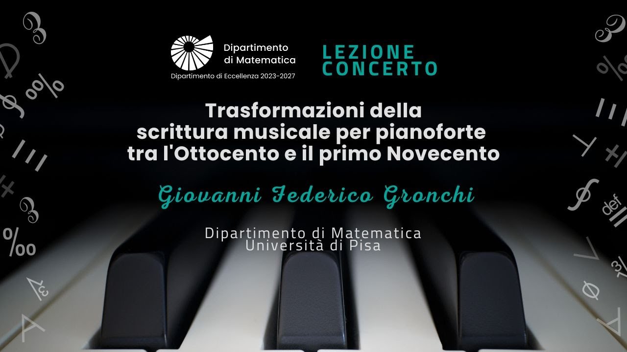 Lezione concerto: Trasformazioni della scrittura musicale per pianoforte tra '800 e primo '900