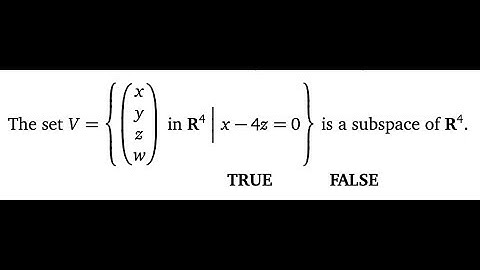 What is a Subspace? [Passing Linear Algebra]