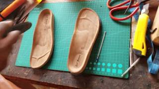 How to make slippers at home using Birkenstock footbed