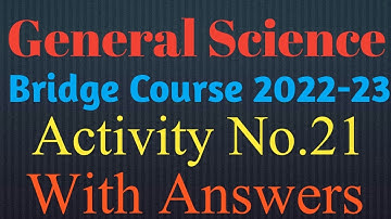 Bridge Course|Class 8 th|Science|Activity No 21|Setu Abhyaskram|Day27|Semi English|Question Answers|