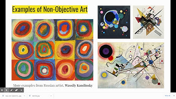 Realistic, Abstract, & Non-Objective Art