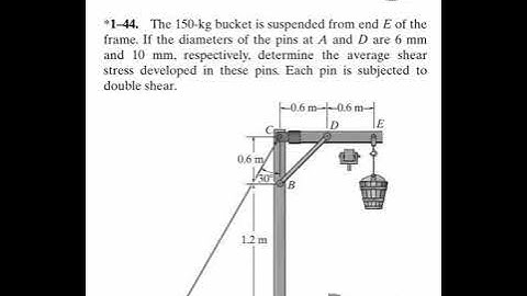 Problem 1-44/ Engineering Mechanics Materials.