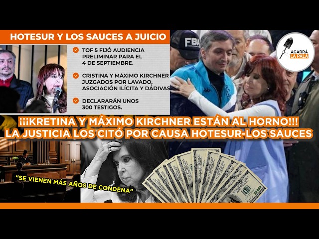 CRISTINA Y MÁXIMO KIRCHNER QUEDAN AL BORDE DEL COLAPSO CON NUEVO REVÉS EN CAUSA HOTESUR: "AUDIENCIA"