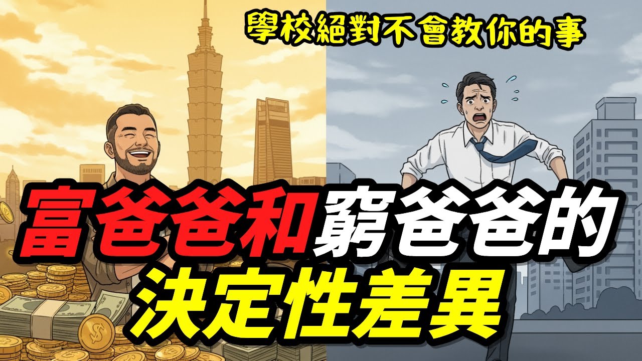 為什麼拼命工作還是窮？｜富爸爸教的金錢真相（這輩子一定要看）