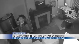 Teen charged after downtown Owensboro thefts and vandalism