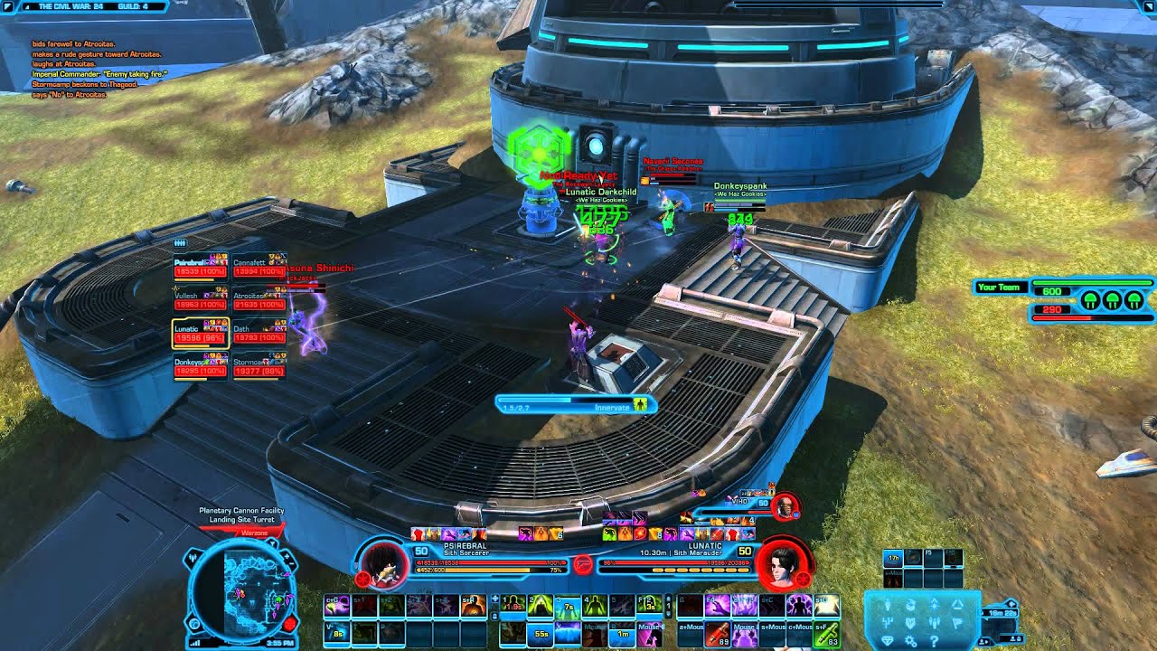 SWTOR PvP 18: Sorcerer Heals (Corruption)