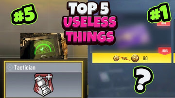 TOP 5 USELESS THINGS in COD Mobile #shorts